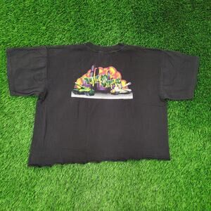 Vintage 1995 NAMCO Tokyo-Wars Shirt Womens XL 24x21 Crop-Top